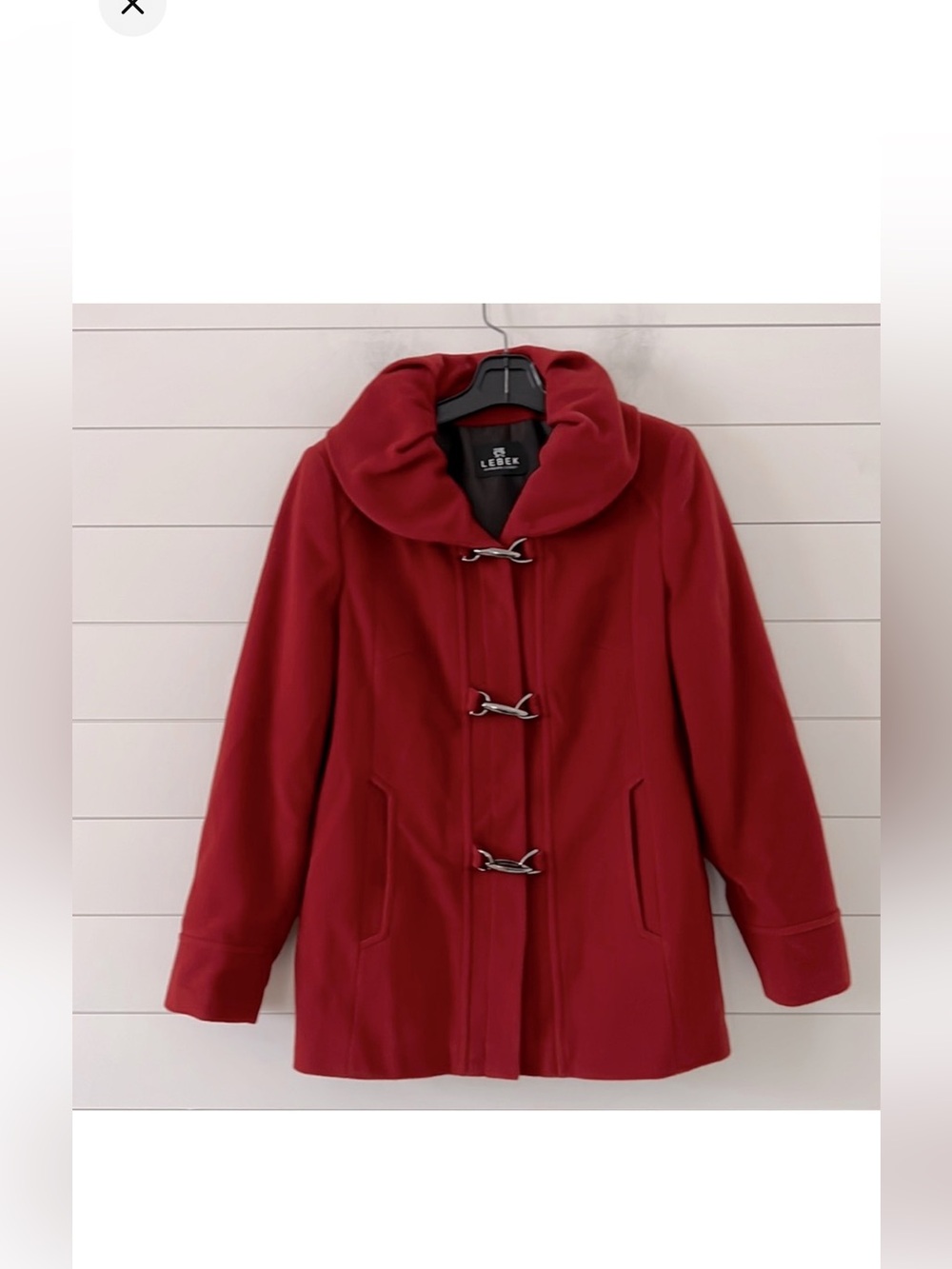 Plush Wool cashmere Size EU 44 (US 10)  German Upscale Duffle Coat Barbara Lebek